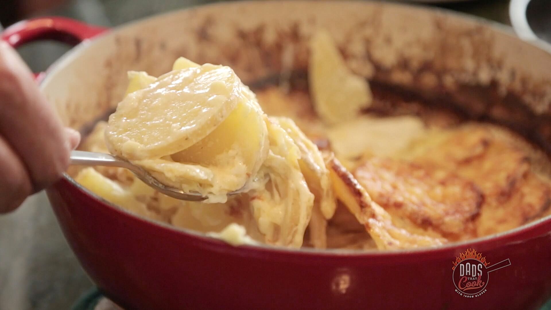 Skillet Scalloped Potato Gratin - Dutch Oven Daddy - Cast Iron Living