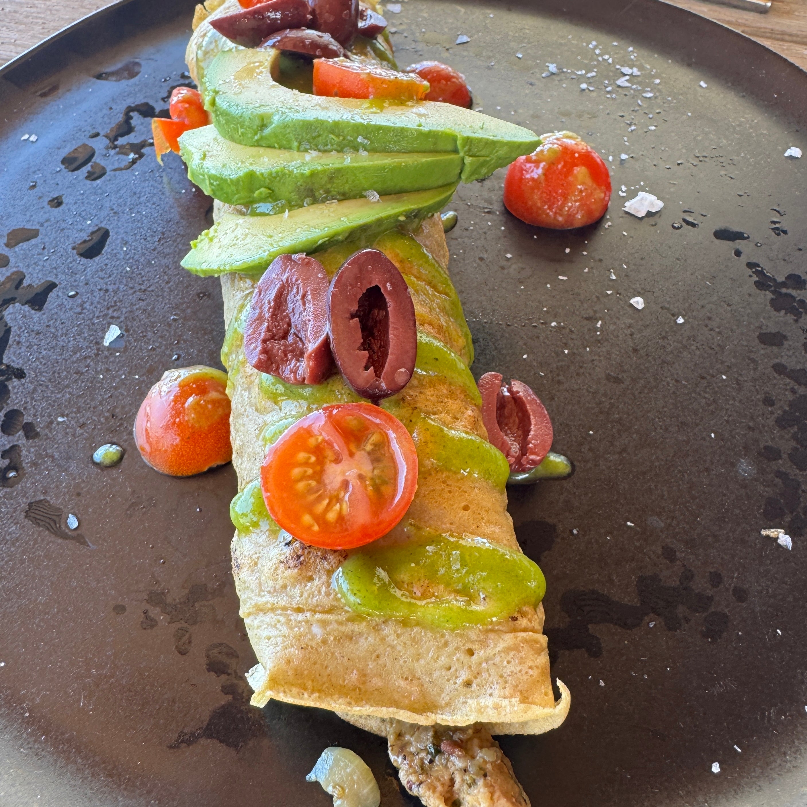 Savory Crepes with Homemade Mac Nut Pesto – Dads That Cook