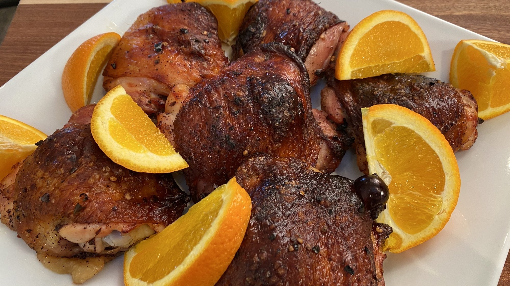 BEER & ORANGE ROASTED CHICKEN THIGHS – Dads That Cook