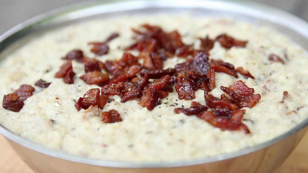 CHEESY CAULIFLOWER RISOTTO WITH BACON – Dads That Cook