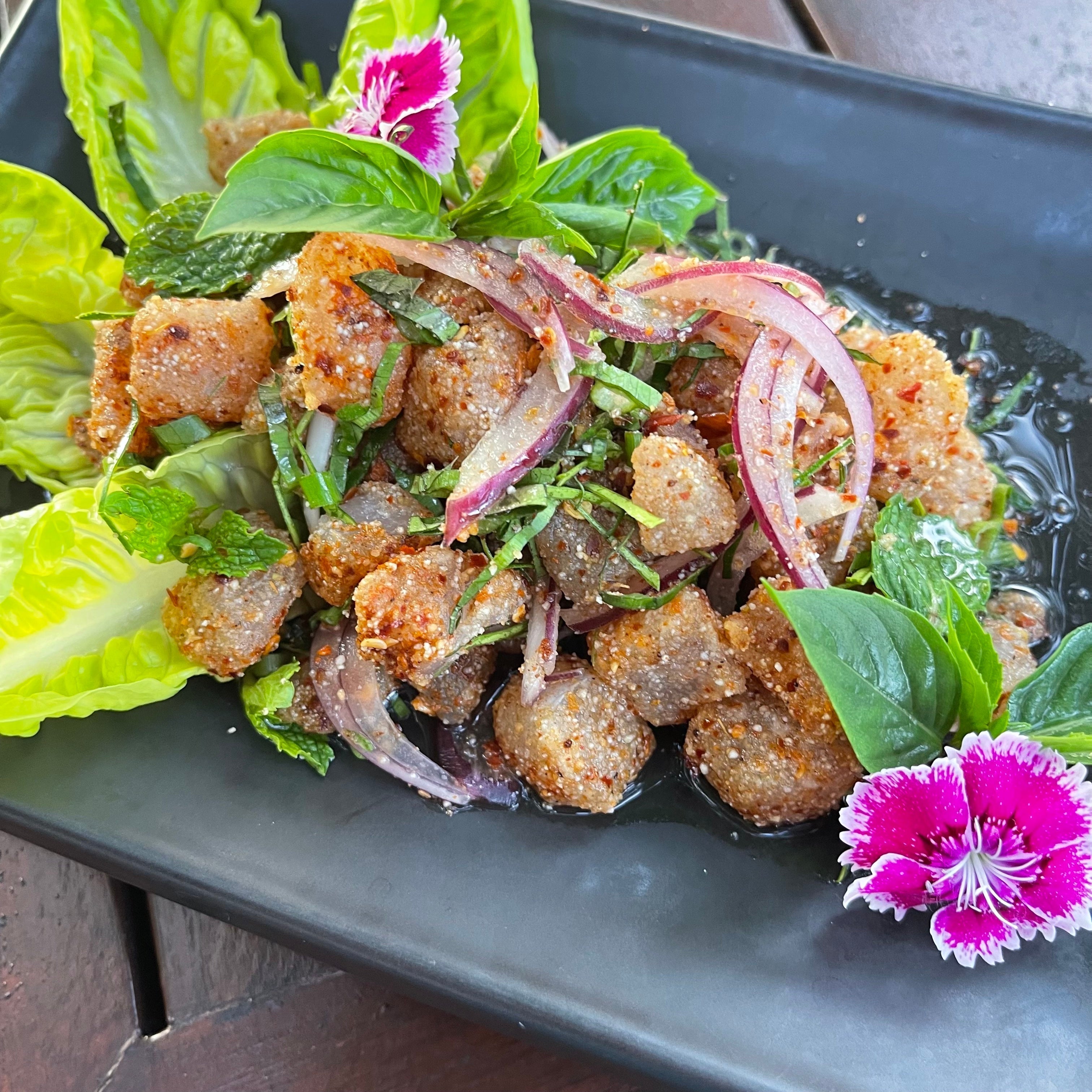THAI MARINATED SEA BASS SALAD "LARB" – Dads That Cook