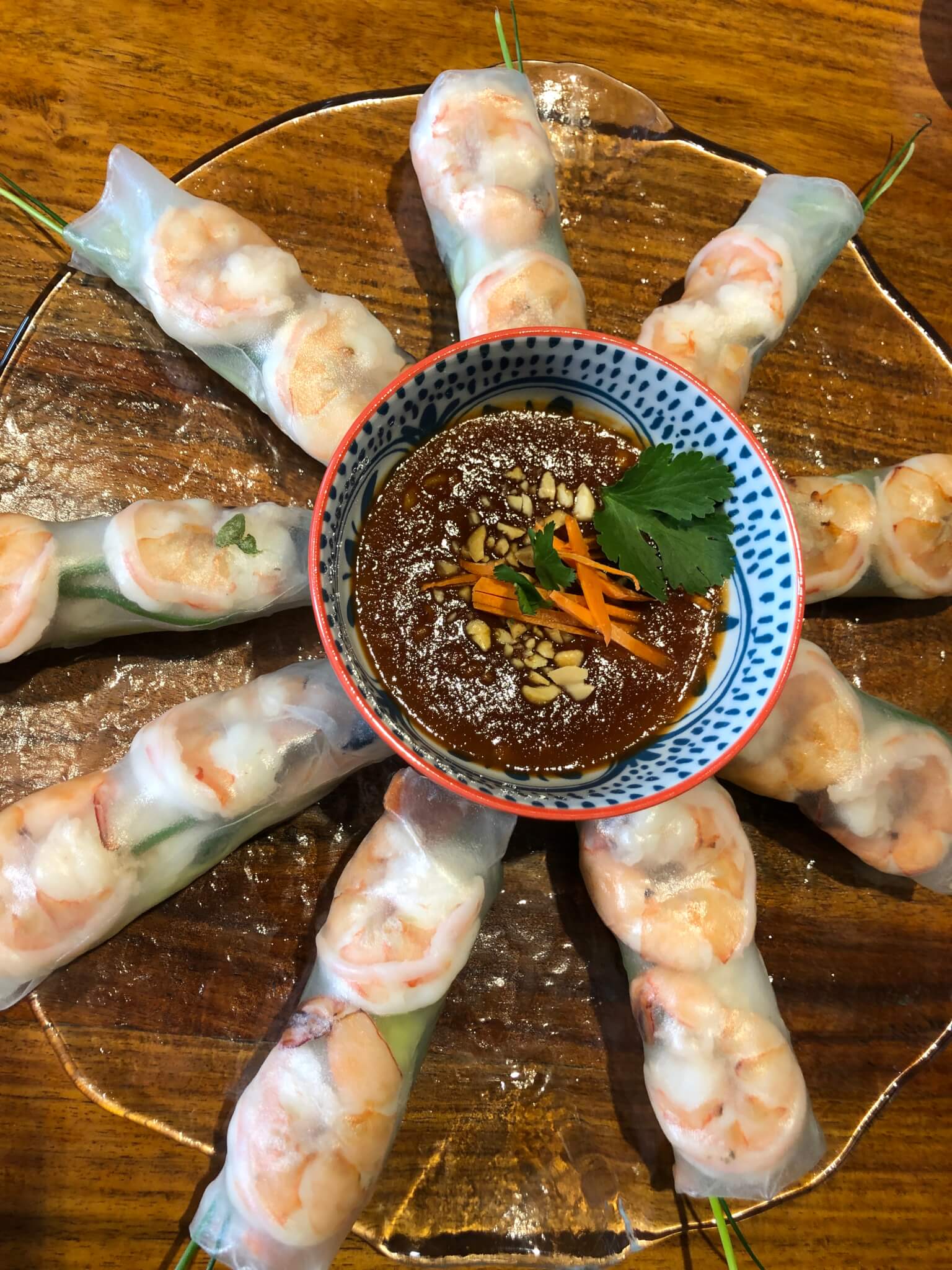 SHRIMP SPRING ROLLS WITH PEANUT SAUCE – Dads That Cook