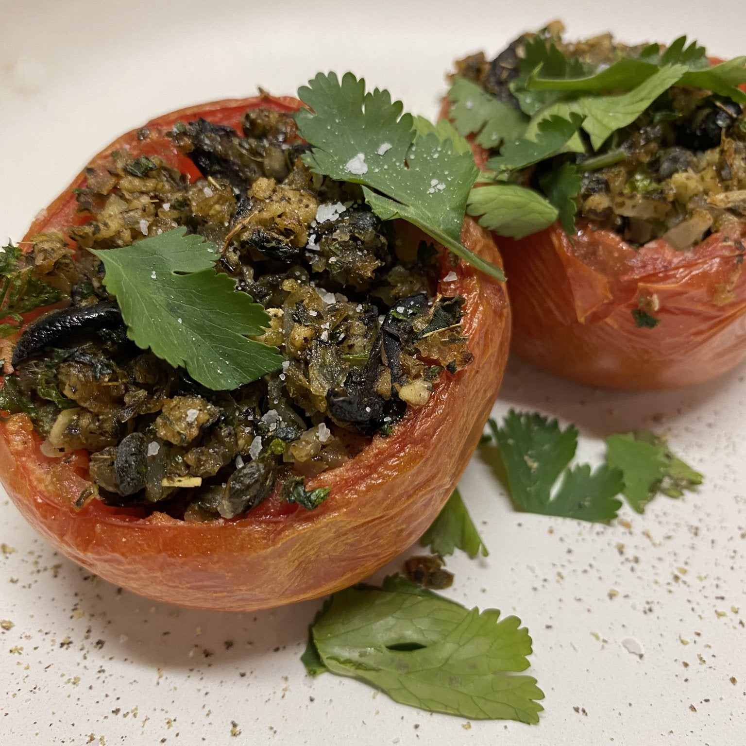 SMOKED HERB STUFFED TOMATOES – Dads That Cook