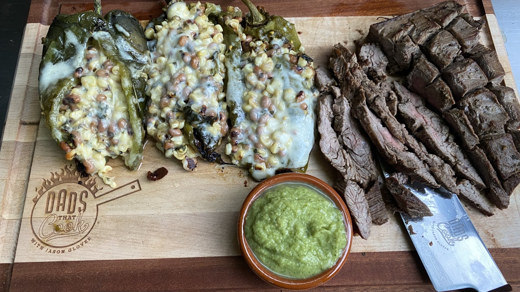 BBQ'D STUFFED POBLANO PEPPERS – Dads That Cook