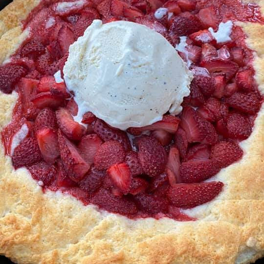 STRAWBERRY SPOON CAKE