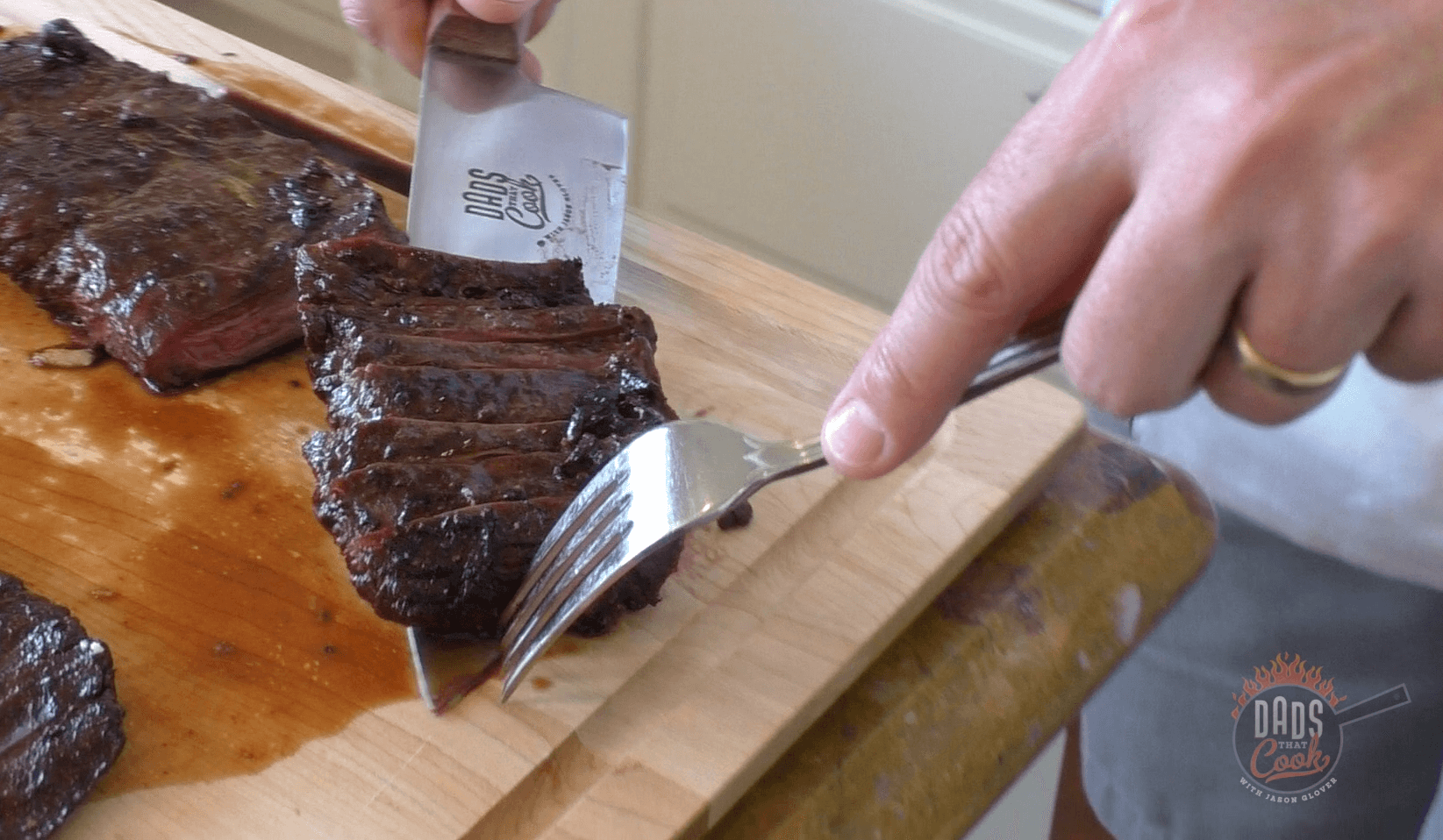GRILLED TERIYAKI SKIRT STEAK WITH CHIMICHURRI