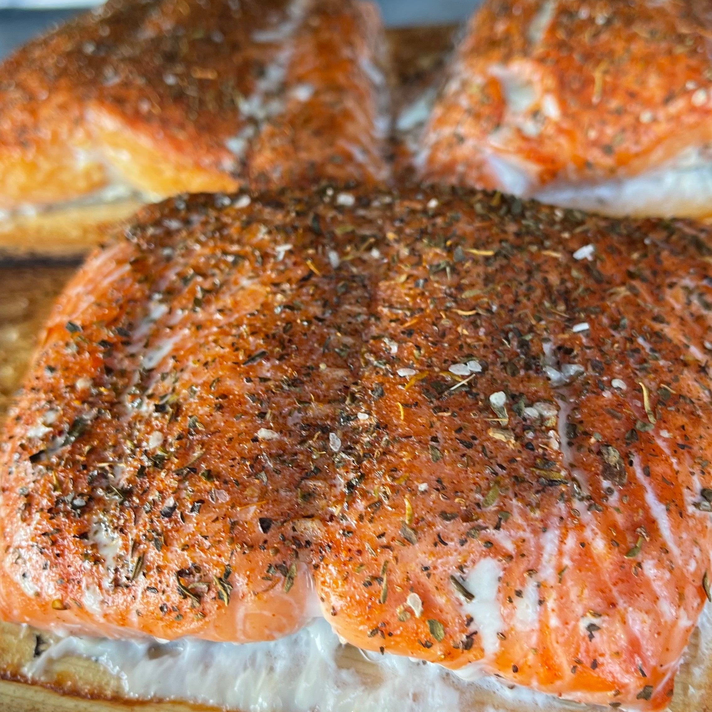 BBQ'D ITALIAN HERB SALMON