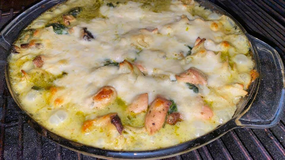 BAKED MOZZARELLA CHICKEN PASTA