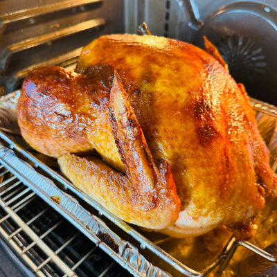 BAKED NO-BRINE PERSIMMON GLAZED TURKEY