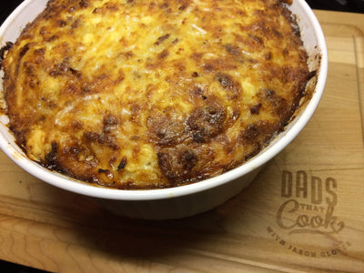 CHEESY SAUSAGE AND HASHBROWN BREAKFAST CASSEROLE