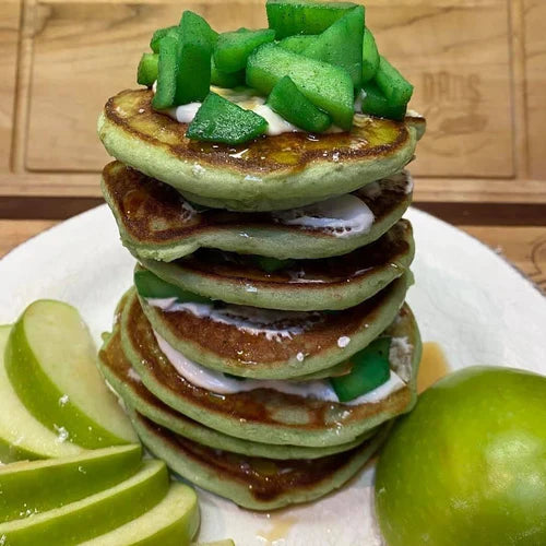 GREEN APPLE PANCAKES