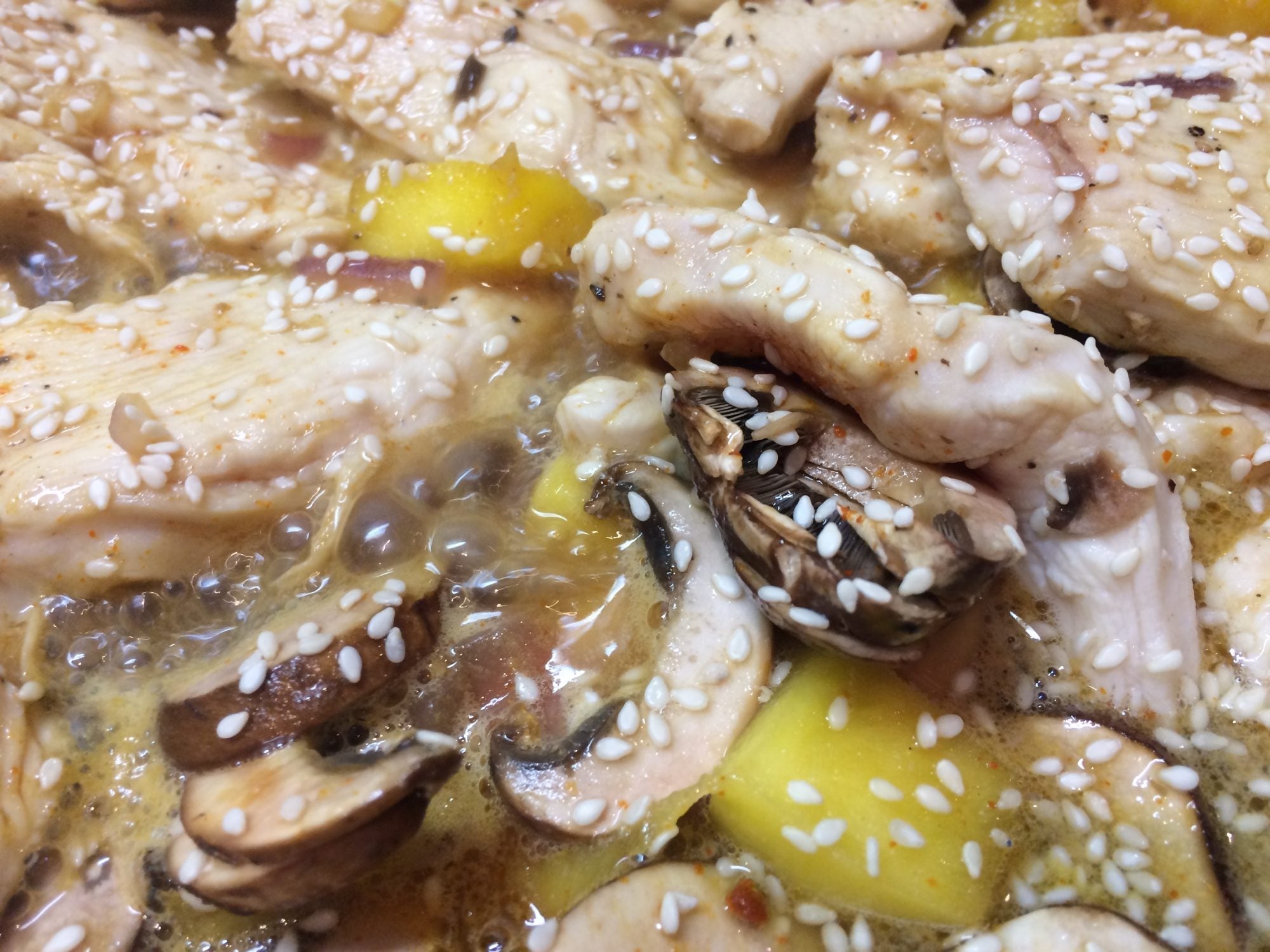 MANGO SESAME CHICKEN
