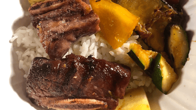 POKE BOWL WITH KALBI BEEF OR CHICKEN
