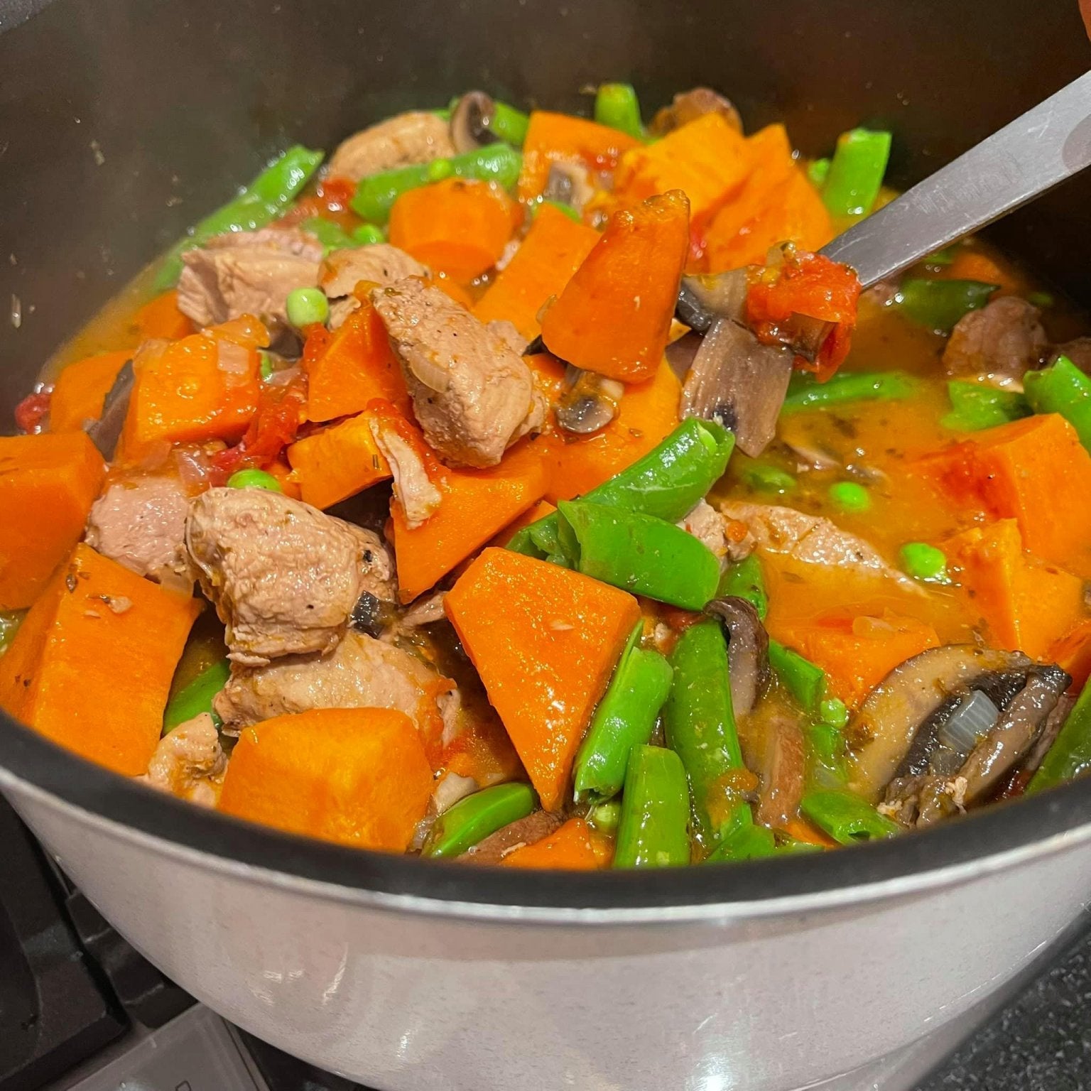 PIGGY STEW - AKA PORK TENDERLOIN STEW