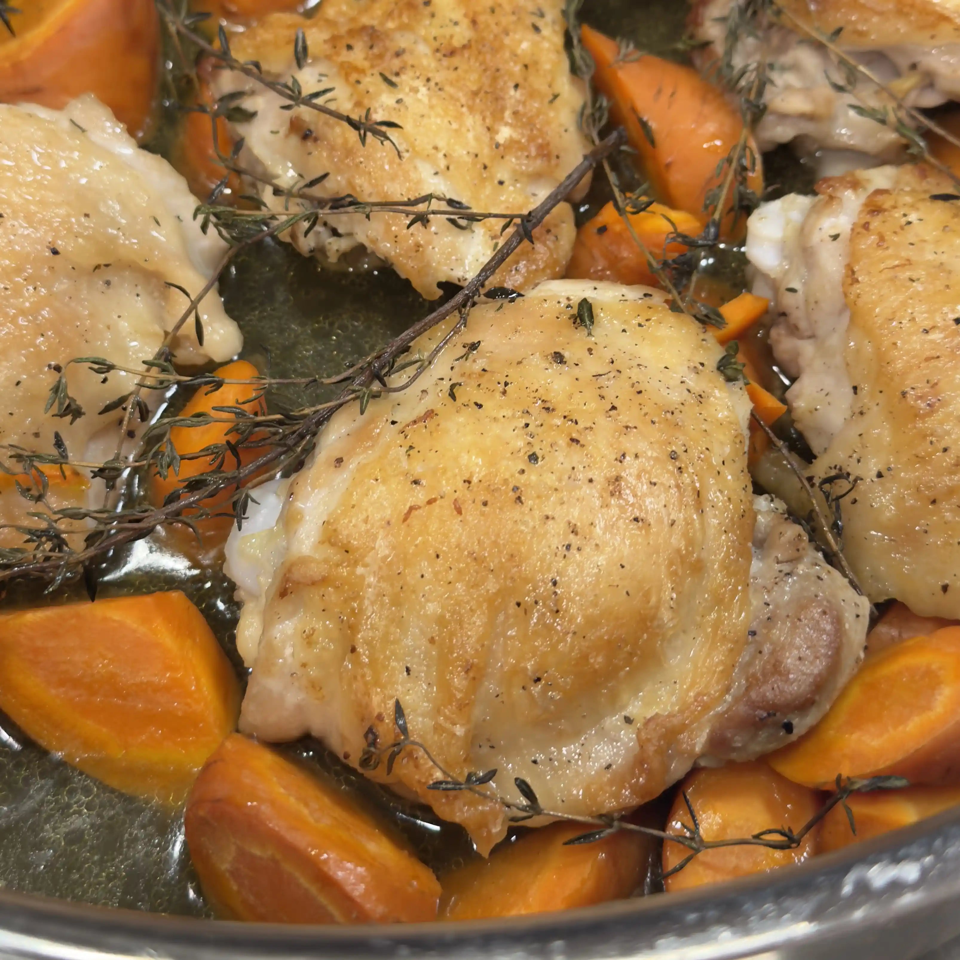 CRISPY CHICKEN THIGHS