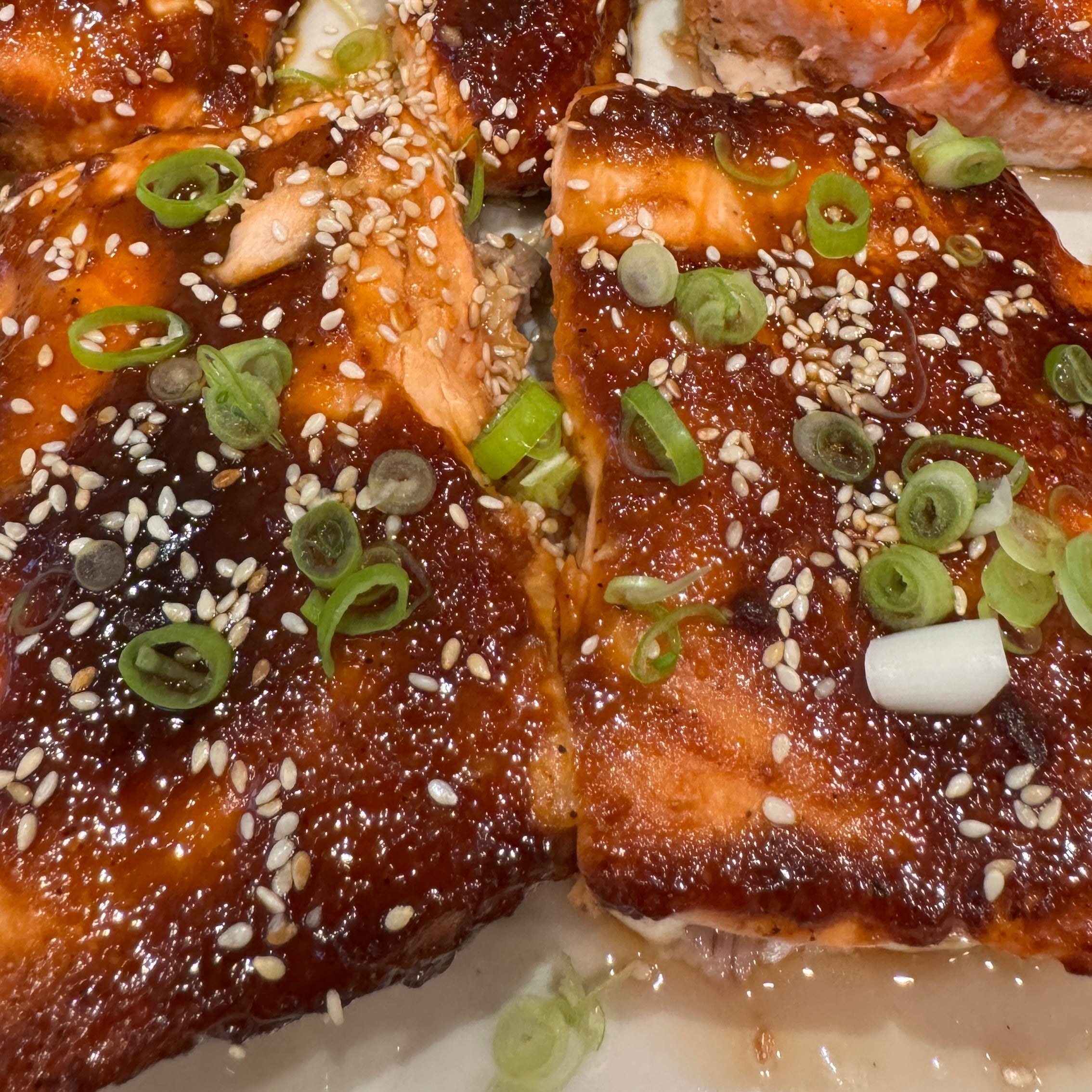 GINGER-TERIYAKI GLAZED SALMON