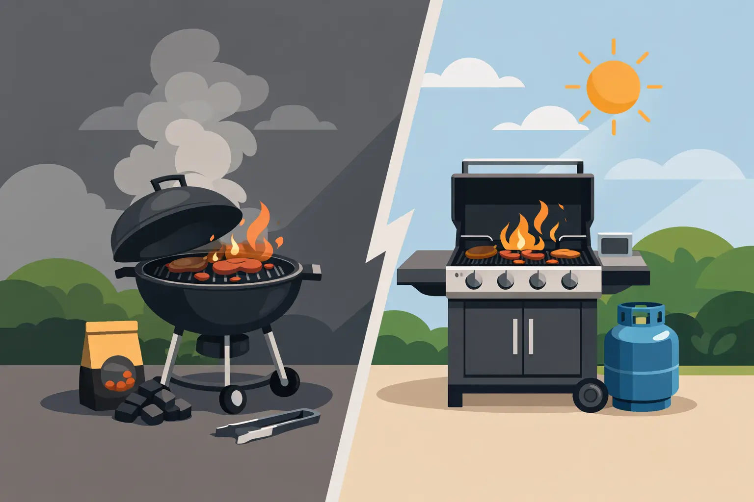 Charcoal Versus Gas Grilling: Which Wins?