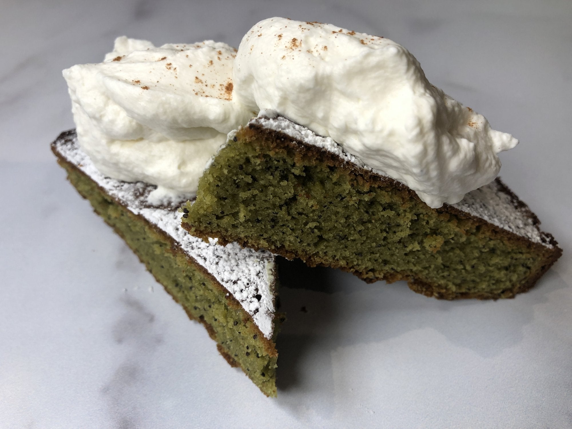GLUTEN FREE OLIVE OIL MATCHA CAKE