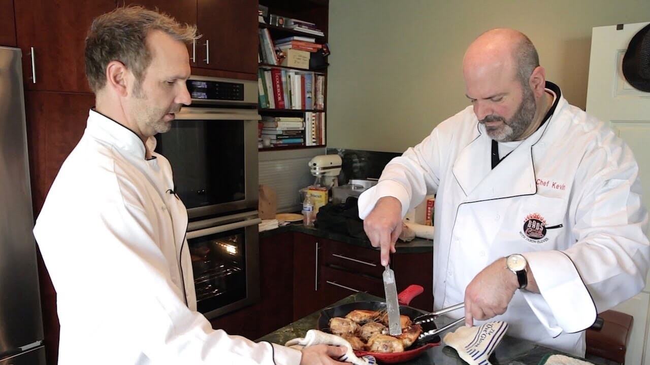 CRISPY OVEN ROASTED CHICKEN THIGHS WITH KEVIN GEORGE