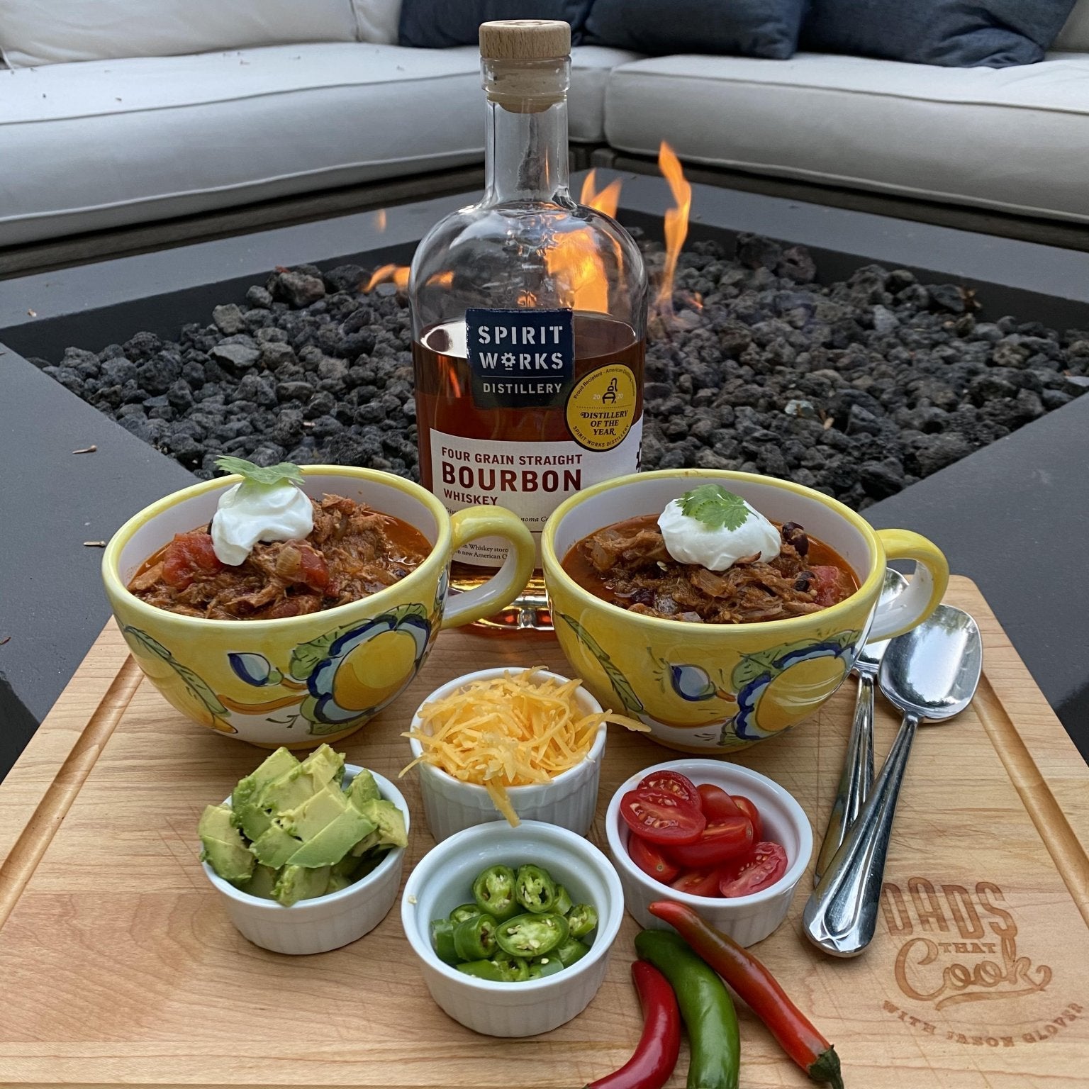 BOURBON PULLED PORK CHILI