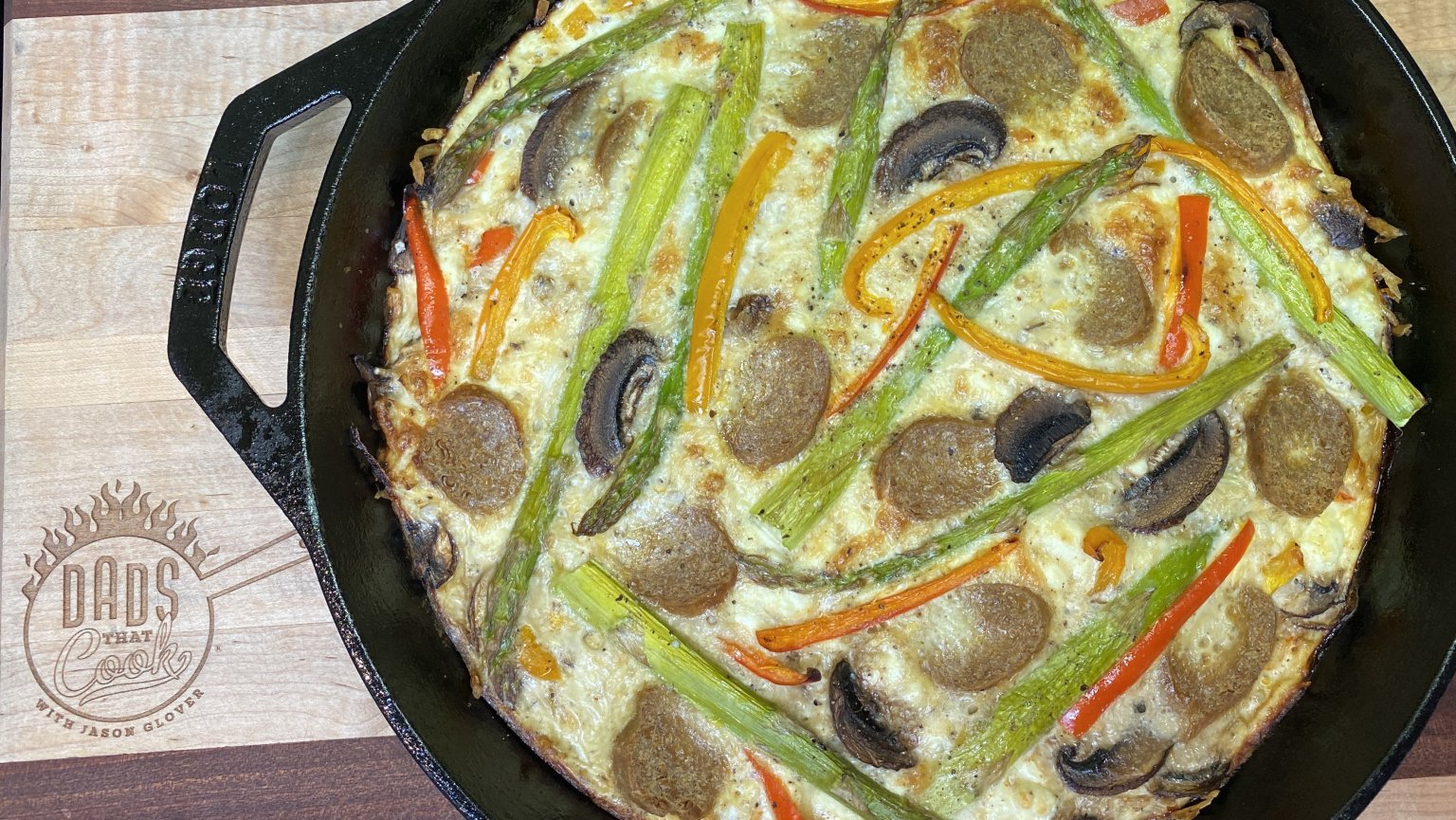 SMOKED SAUSAGE HASHBROWN FRITTATA