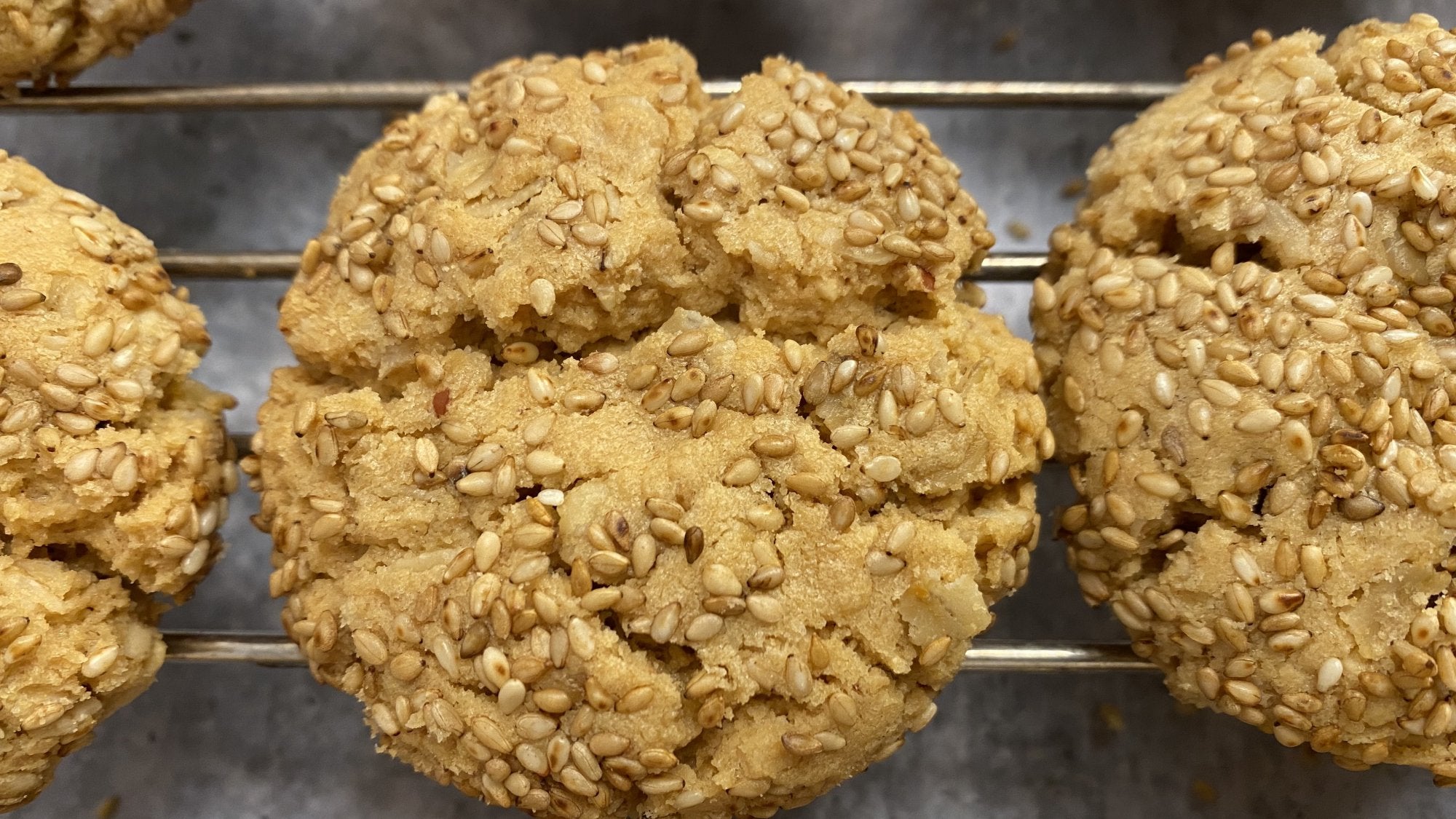 SESAME PEANUT BUTTER COOKIES