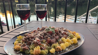 WILD BOAR PASTA WITH RED WINE SAUCE