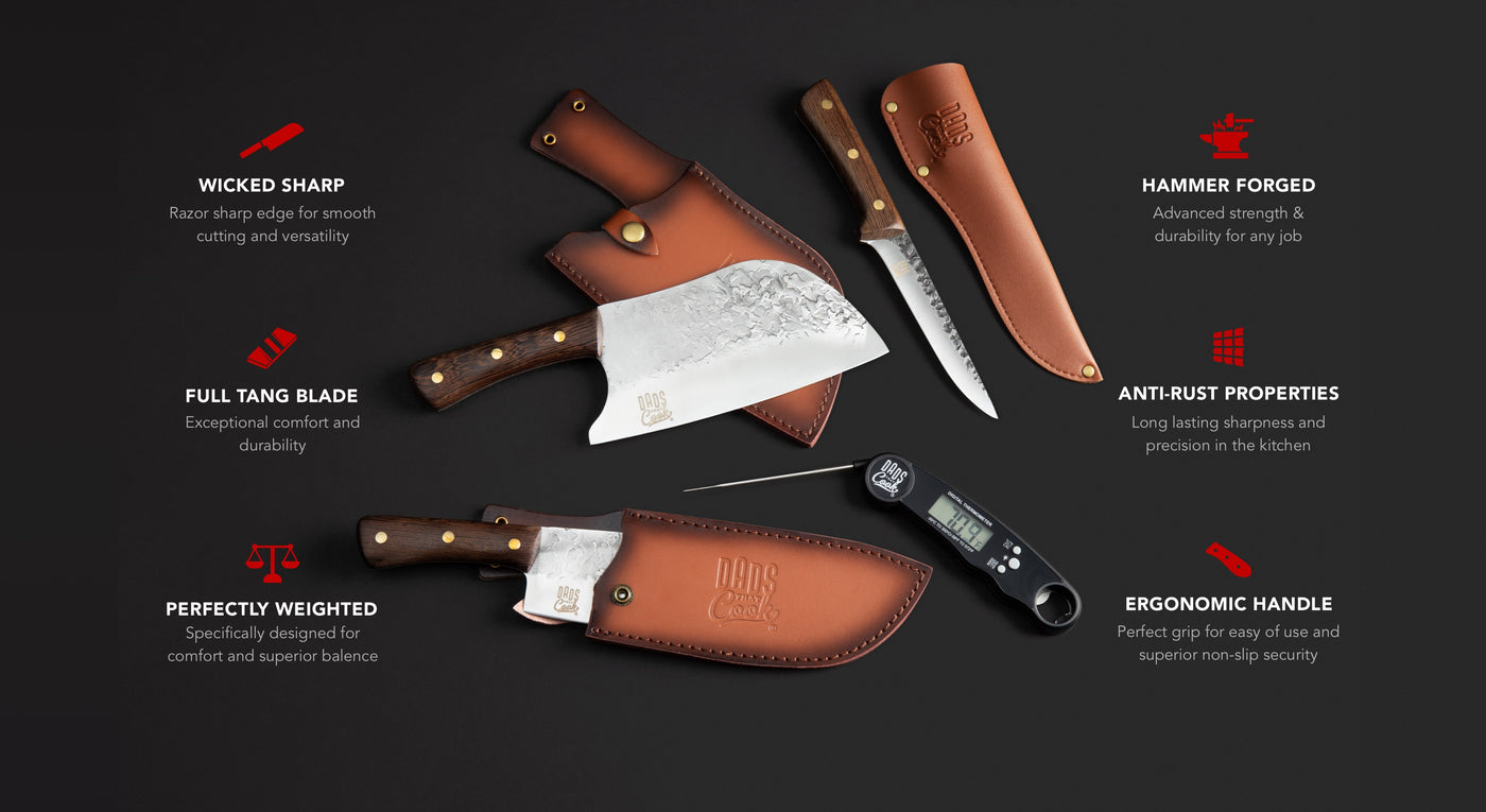 Ultimate BBQ Grilling Knife Kit - 15pcs - Ergo Chef Knives