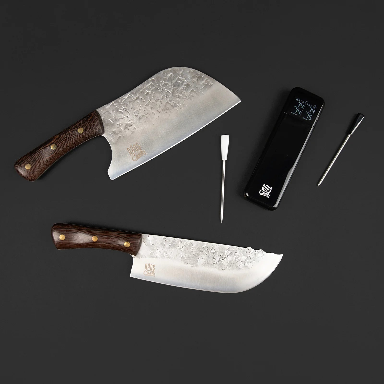Ultimate Probe Bundle with 7.5-inch chef knife, 8-inch cleaver, two wireless meat probes and charging dock